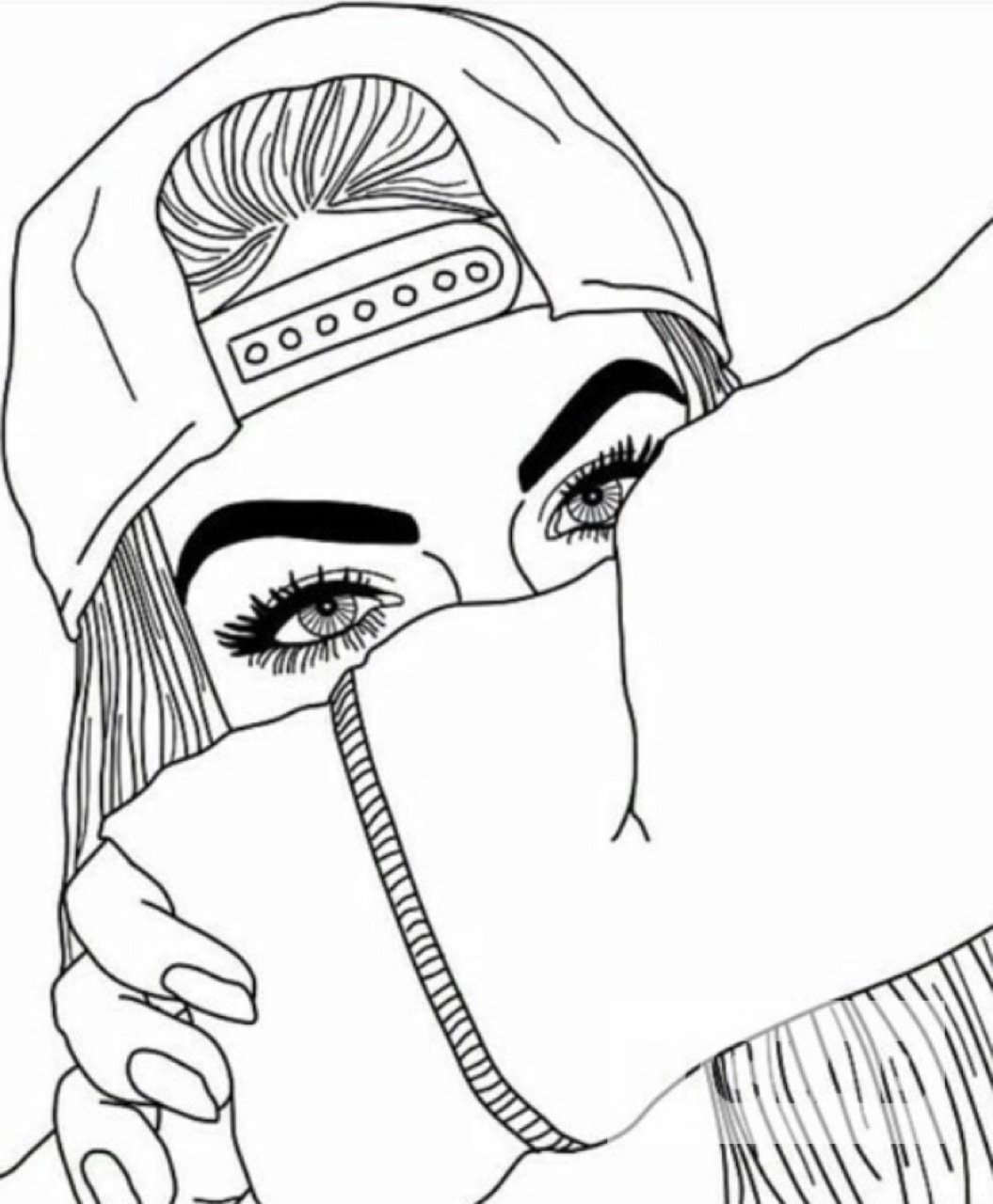 Модные девочки. Раскраска