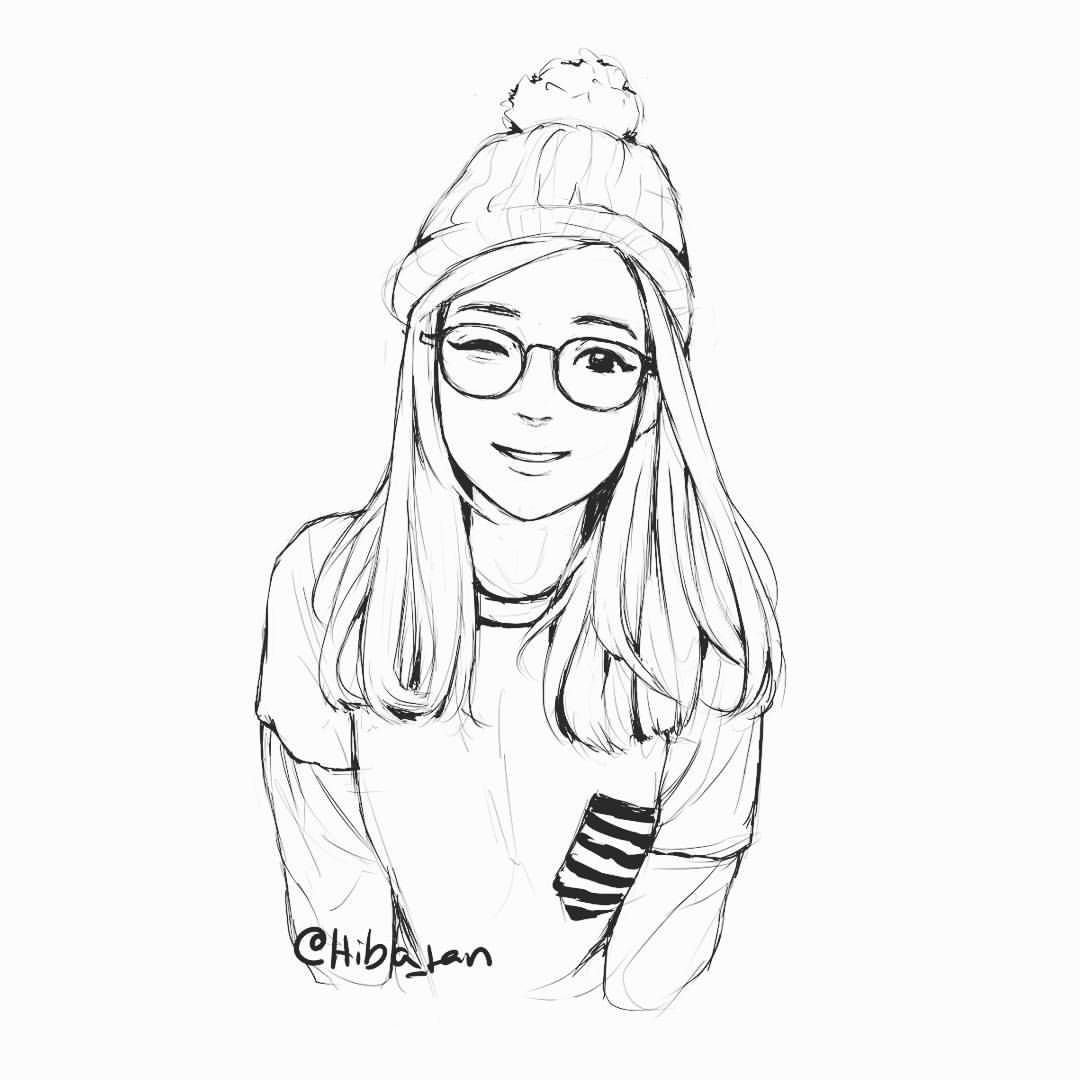 Раскраска девочки с длинными волосами