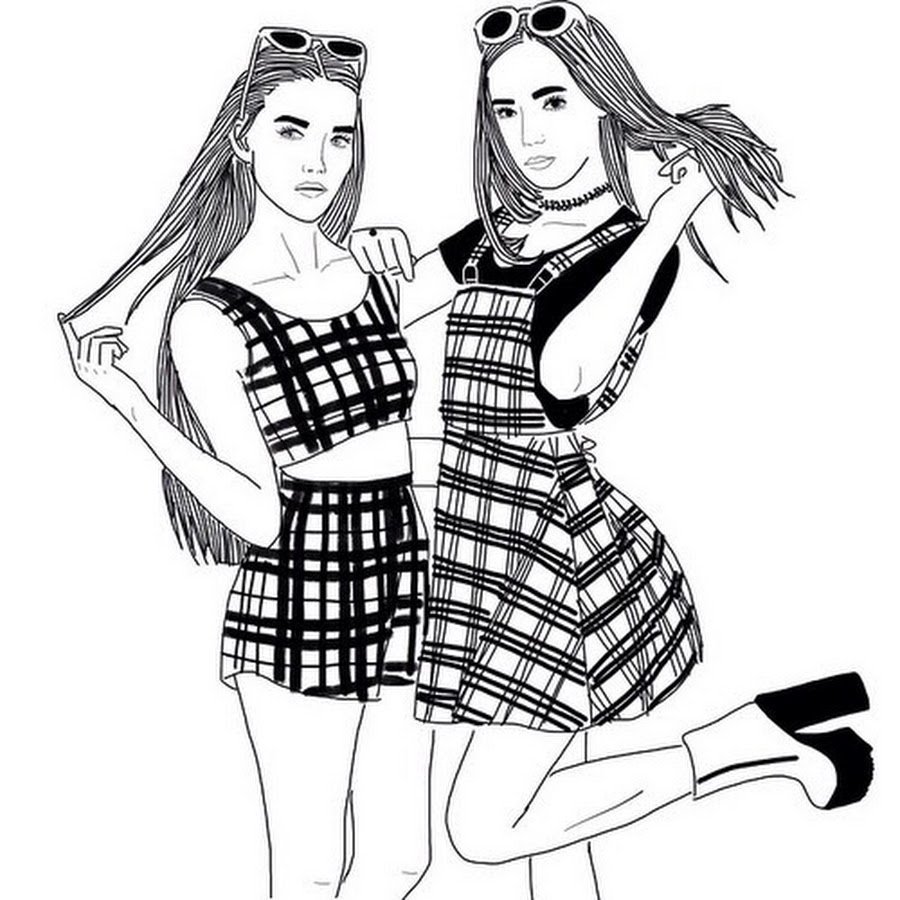 Рисунки девушек карандашом в стиле арт