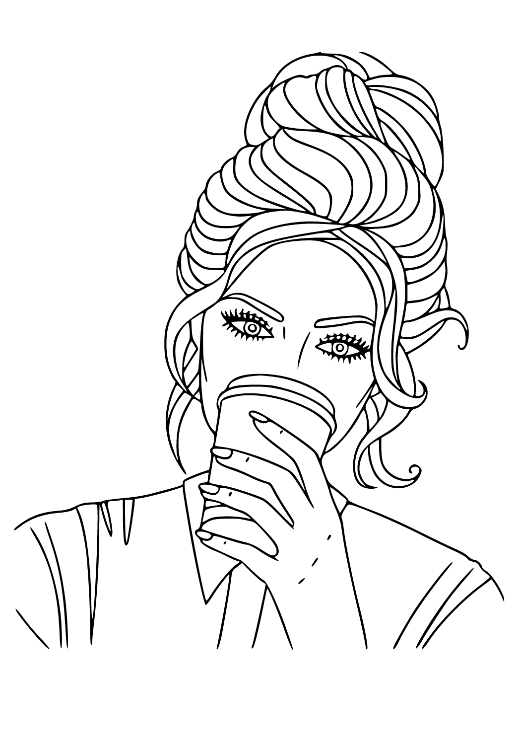 Раскраски для девочек крутые девочки