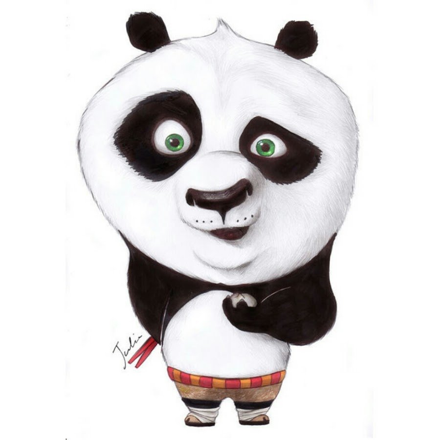 Панда портрет