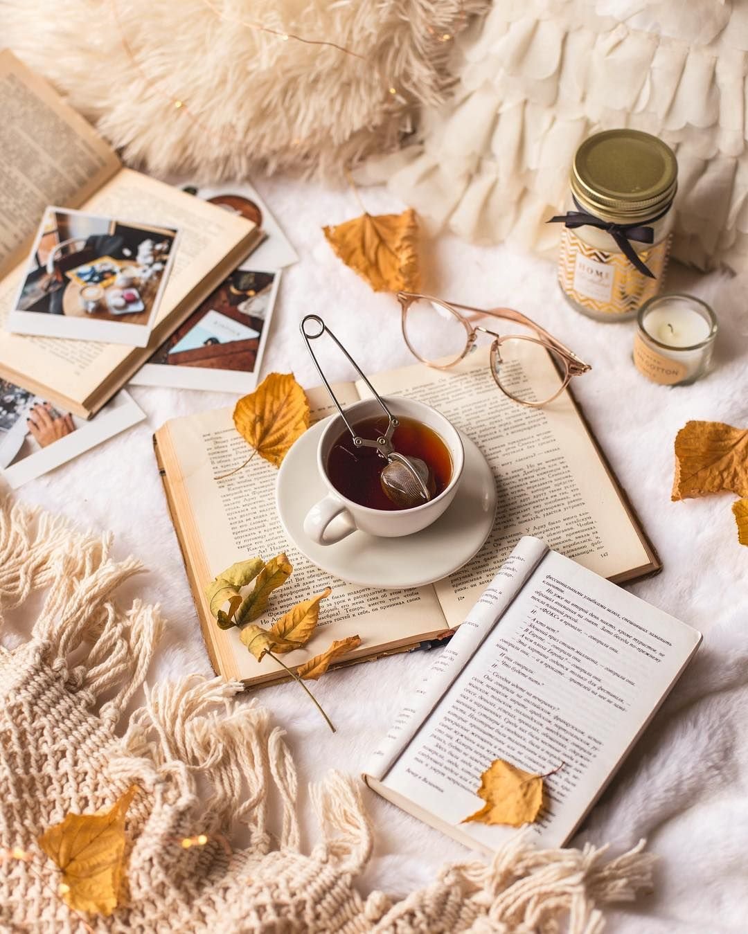 Красивые раскладки с книгами