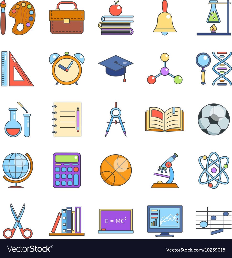 Наклейки на тему школа