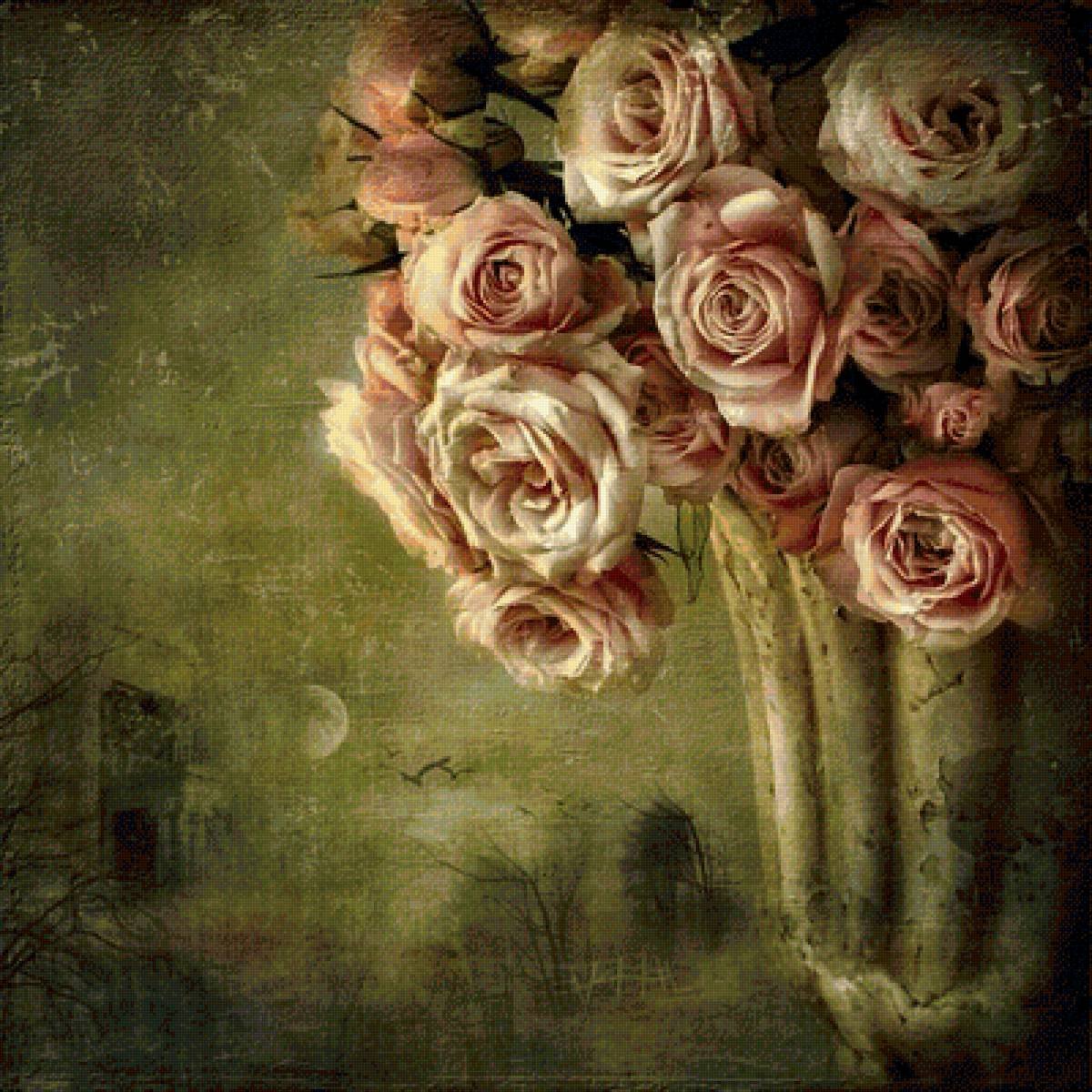 Цветы в старинном стиле