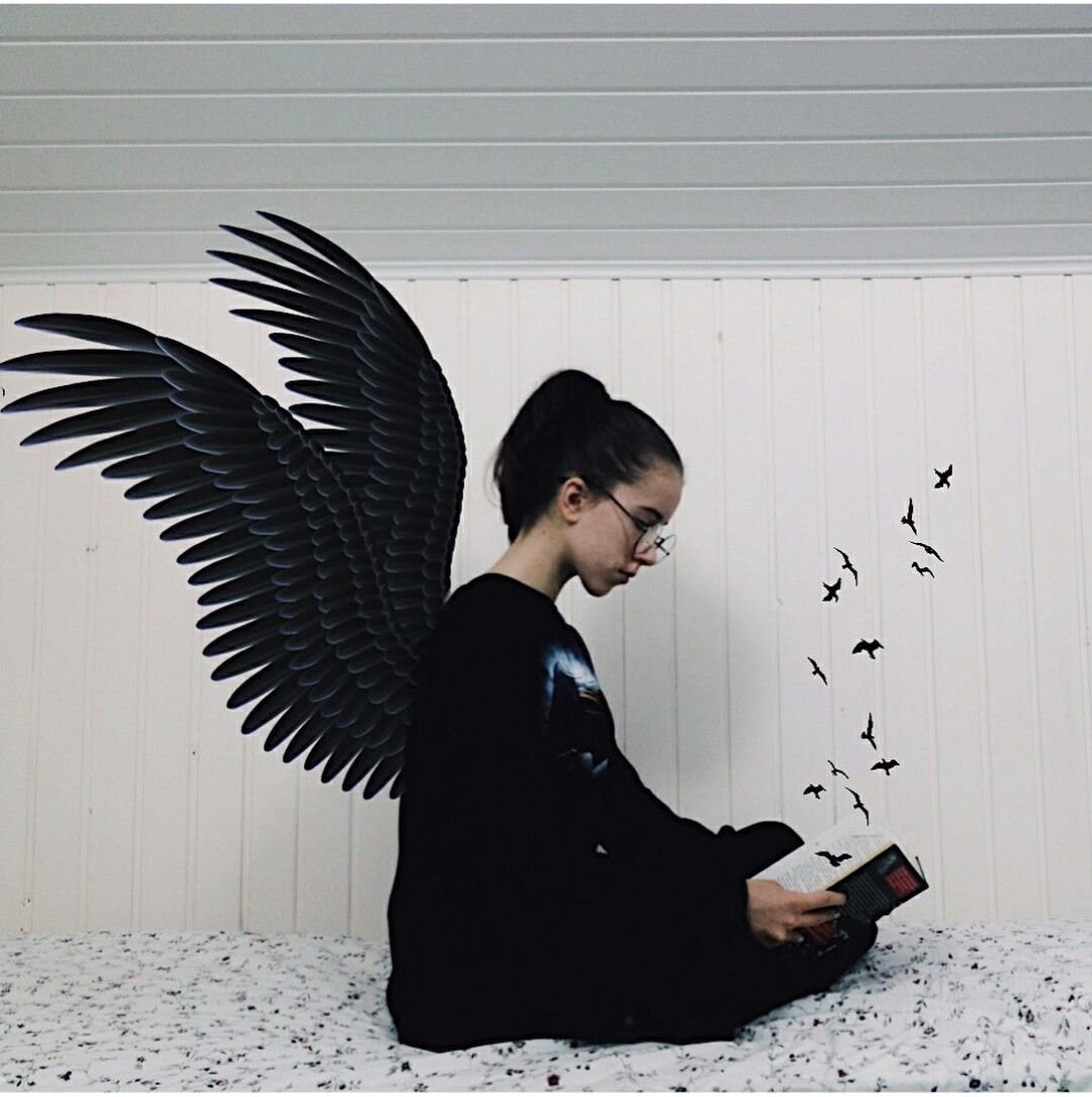 Девушка с крыльями Эстетика