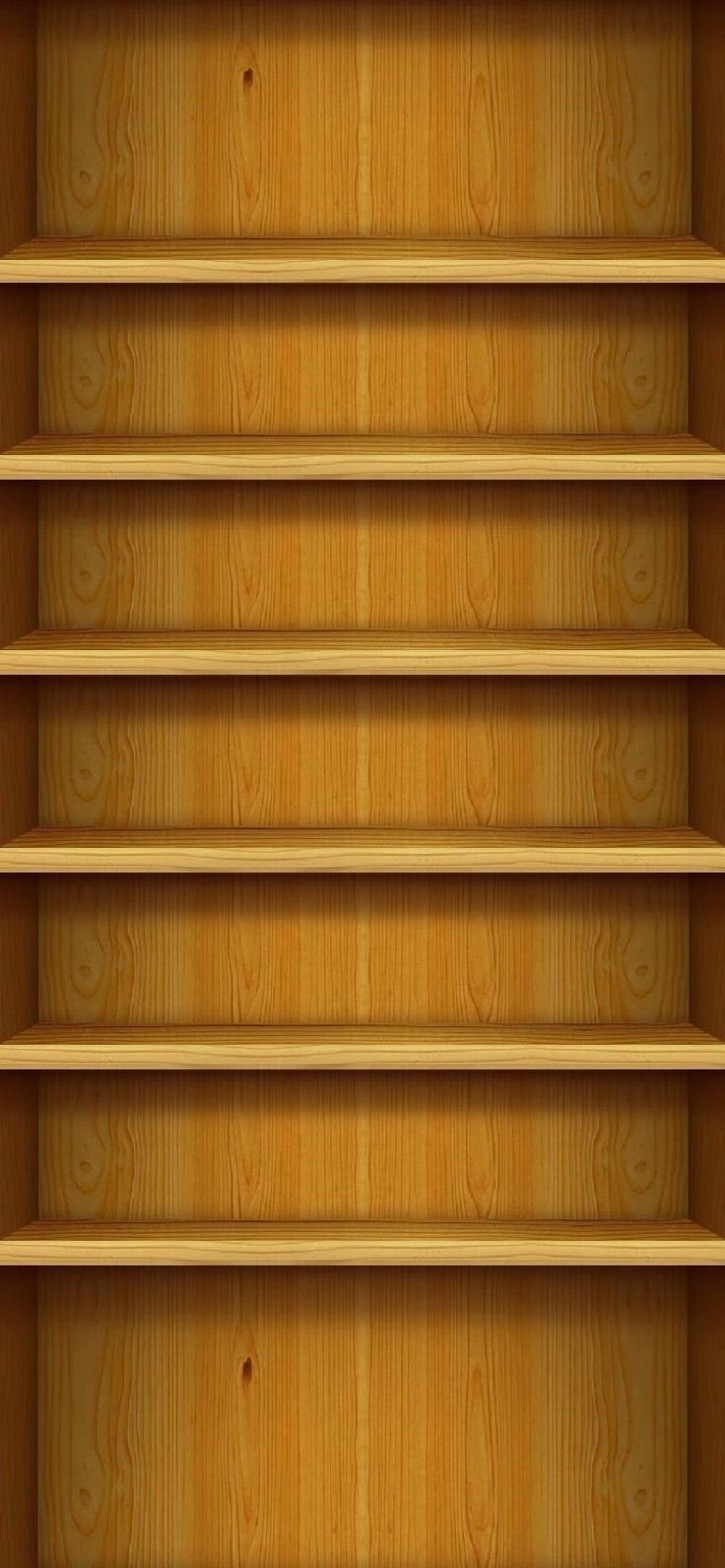 Пустые книжные полки