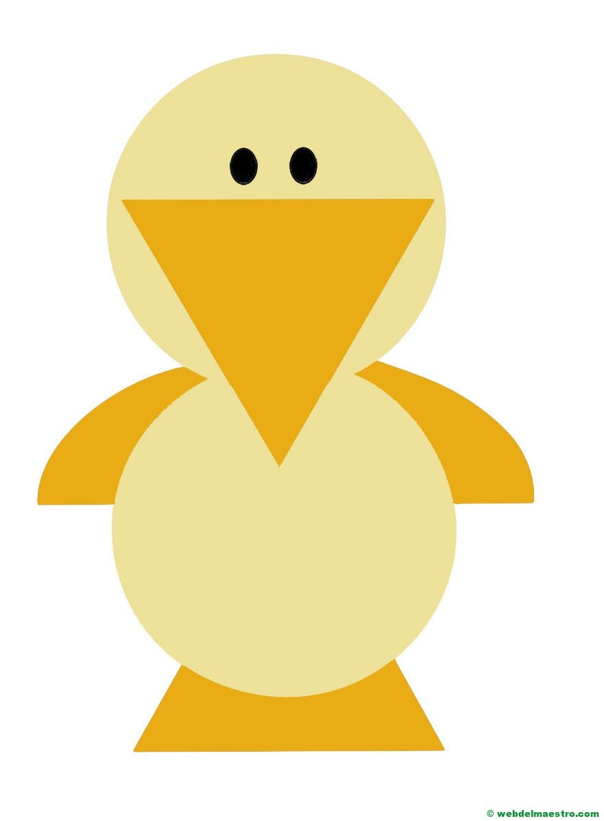 Аппликация из геометрических фигу