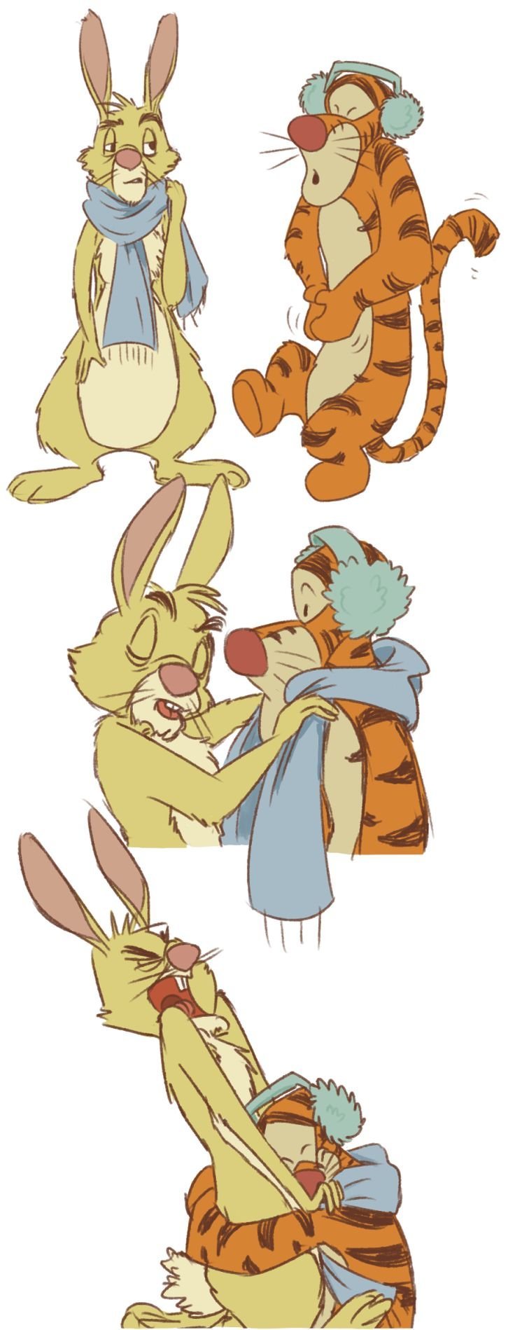 Винни пух Тигруля и кролик