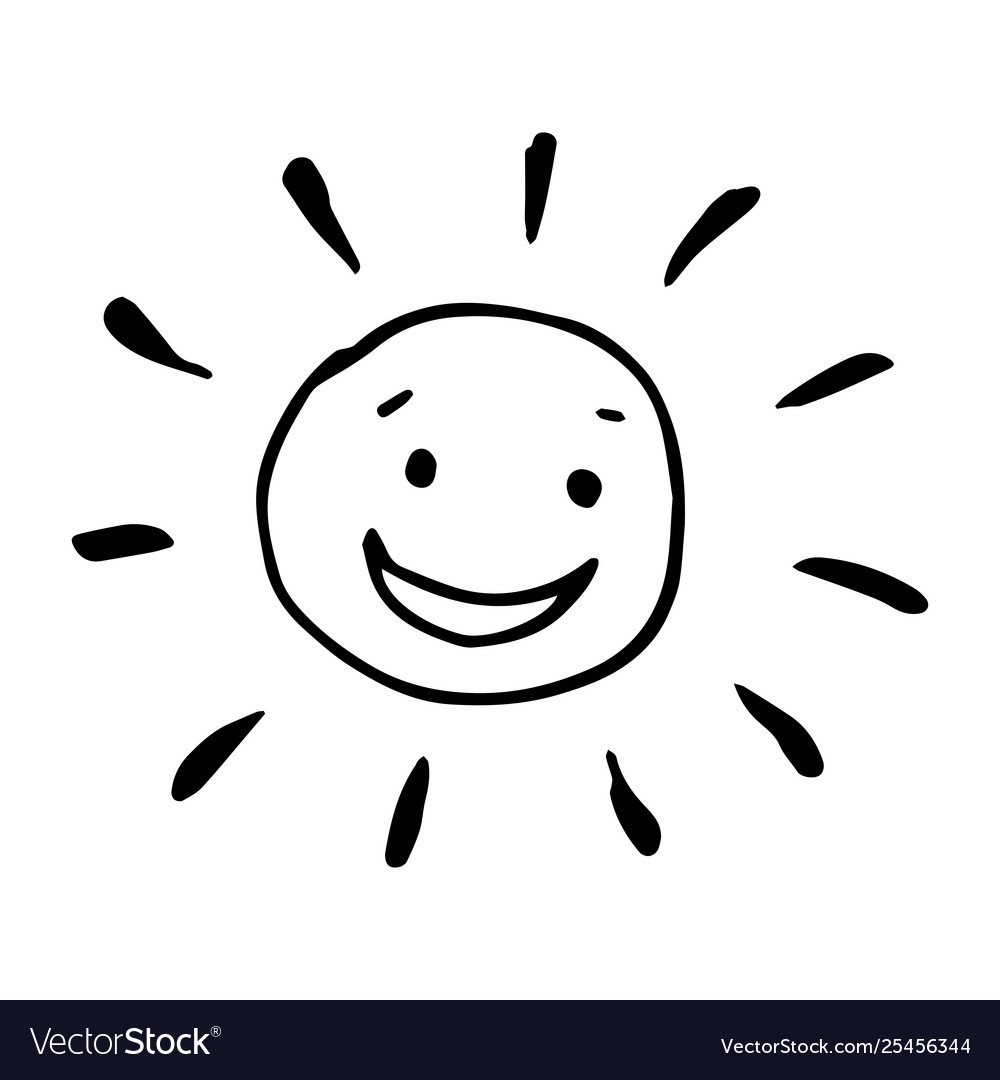 Солнце раскраска