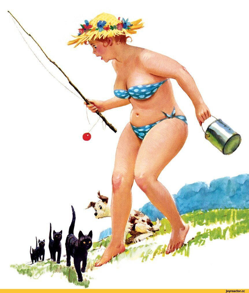 Позитивная толстушка Хильда, художника Дуэйна Брайерса