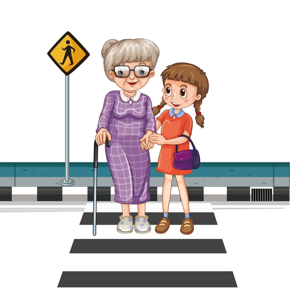 Раскраска пешеход