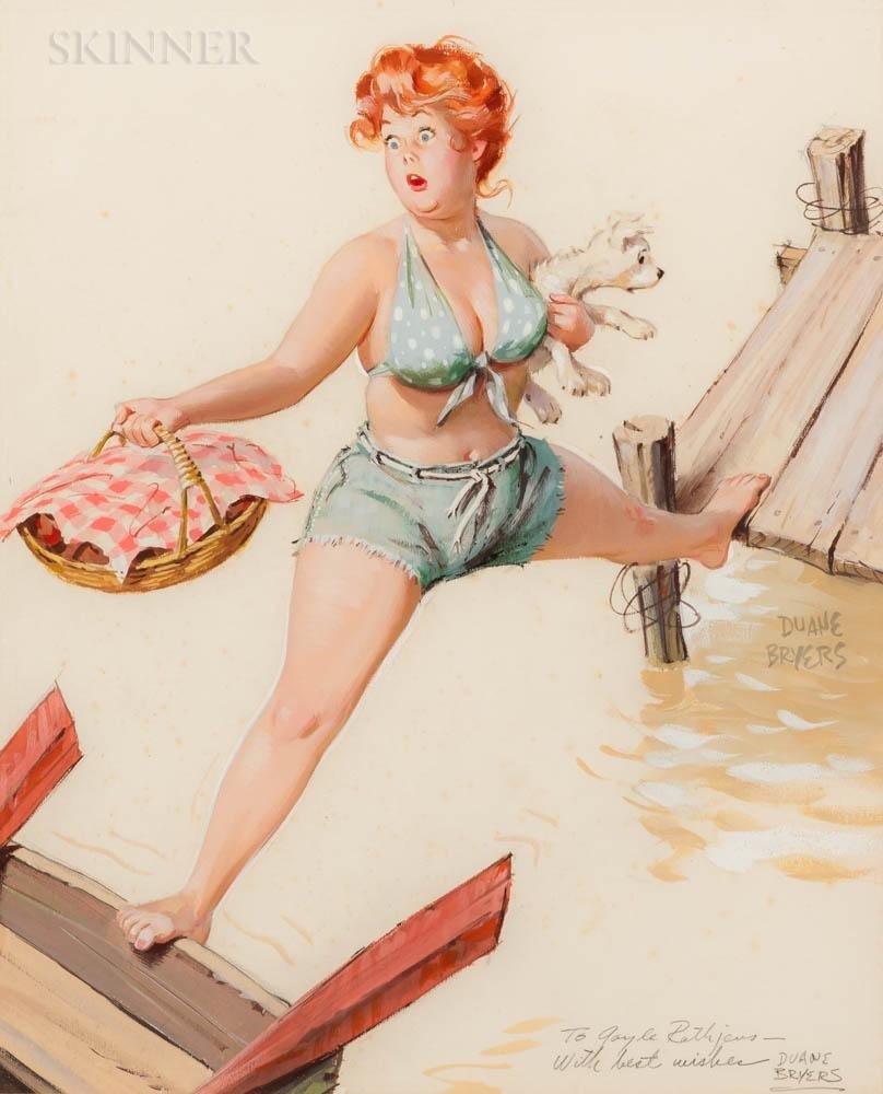 Пин ап толстушка Хильда