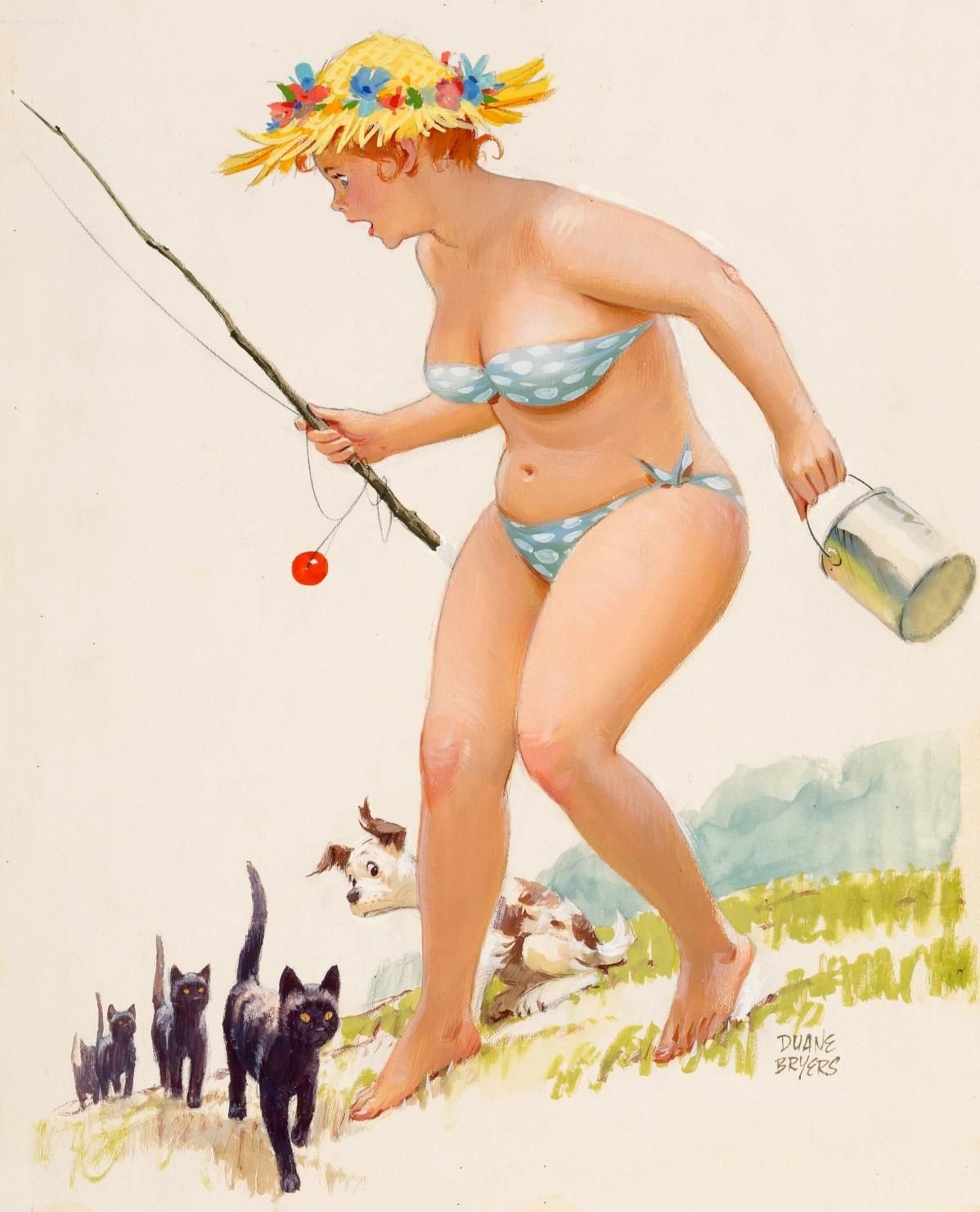 Художник Дуэйн Брайерс толстушка Хильда