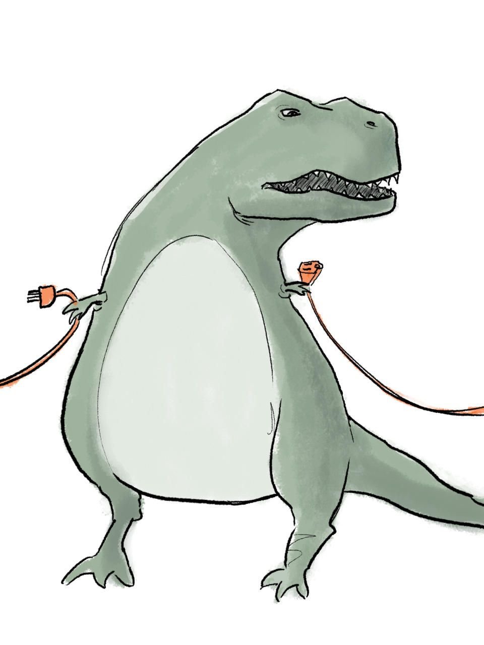 Смешной Динозаврик