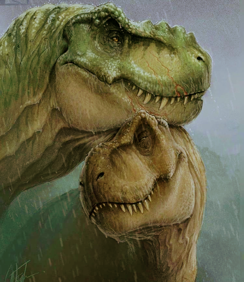 Тираннозавр рекс Юрского периода