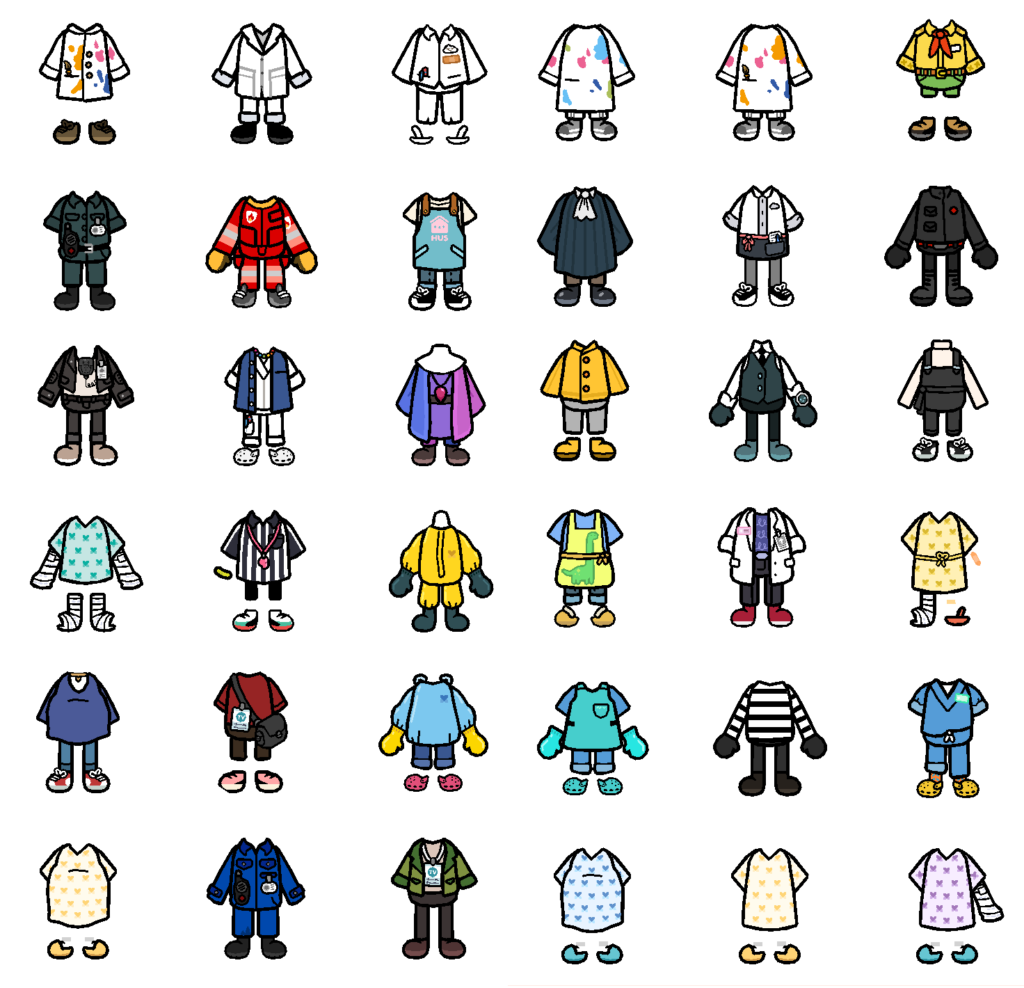 Тока бока одежда для персонажей