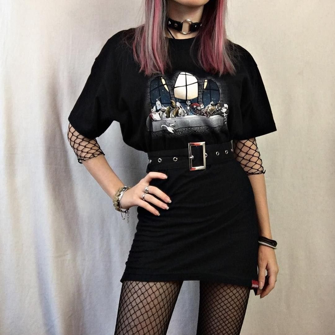Goth outfit Грандж 2019 корейский