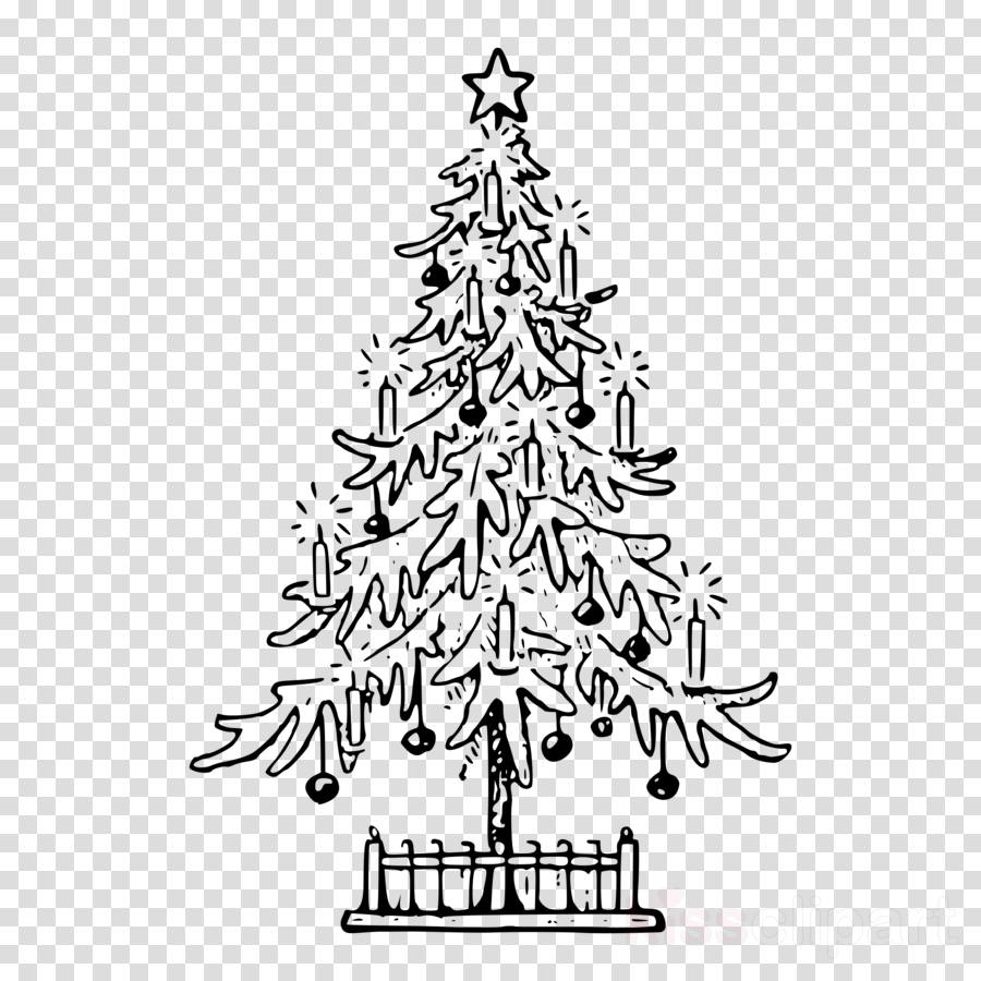 Елка карандашом