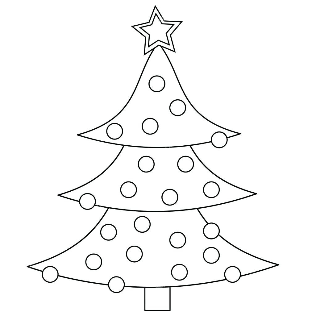 Раскраска Наряжаем елку всей семьей