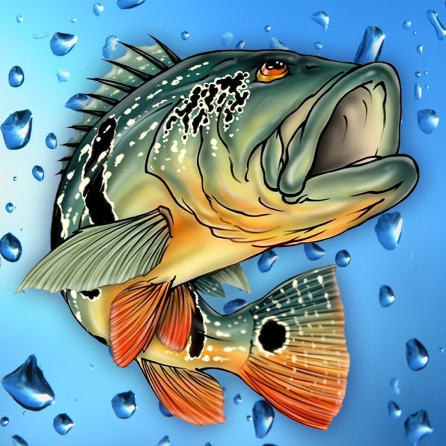 Макет рыбалка на торт