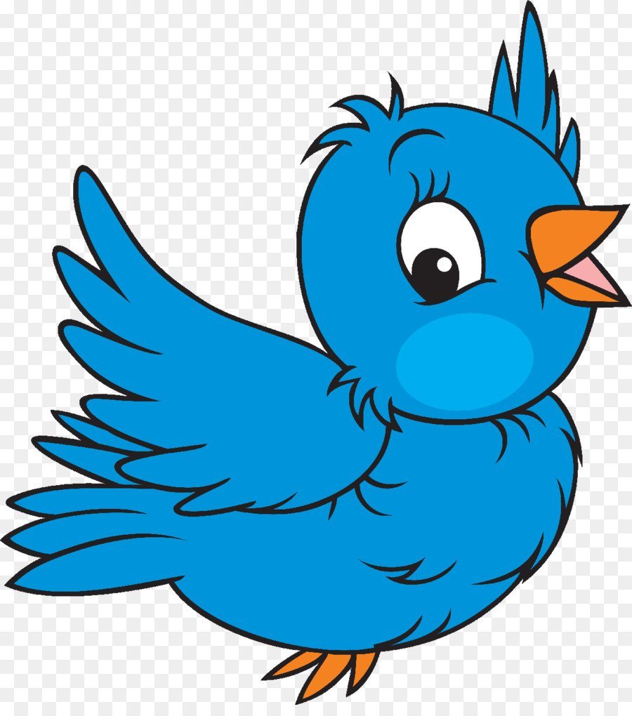 Синяя птичка для детей