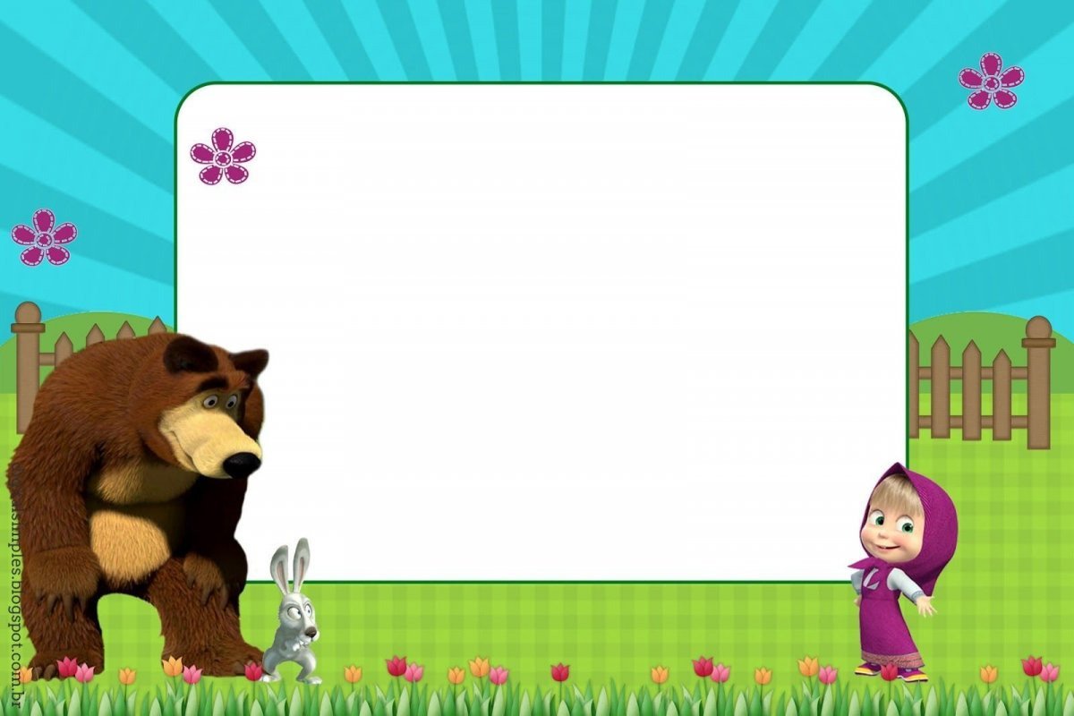 Рамка Маша и медведь