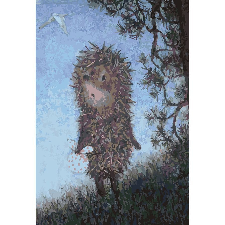 Ёжик в тумане с надписями