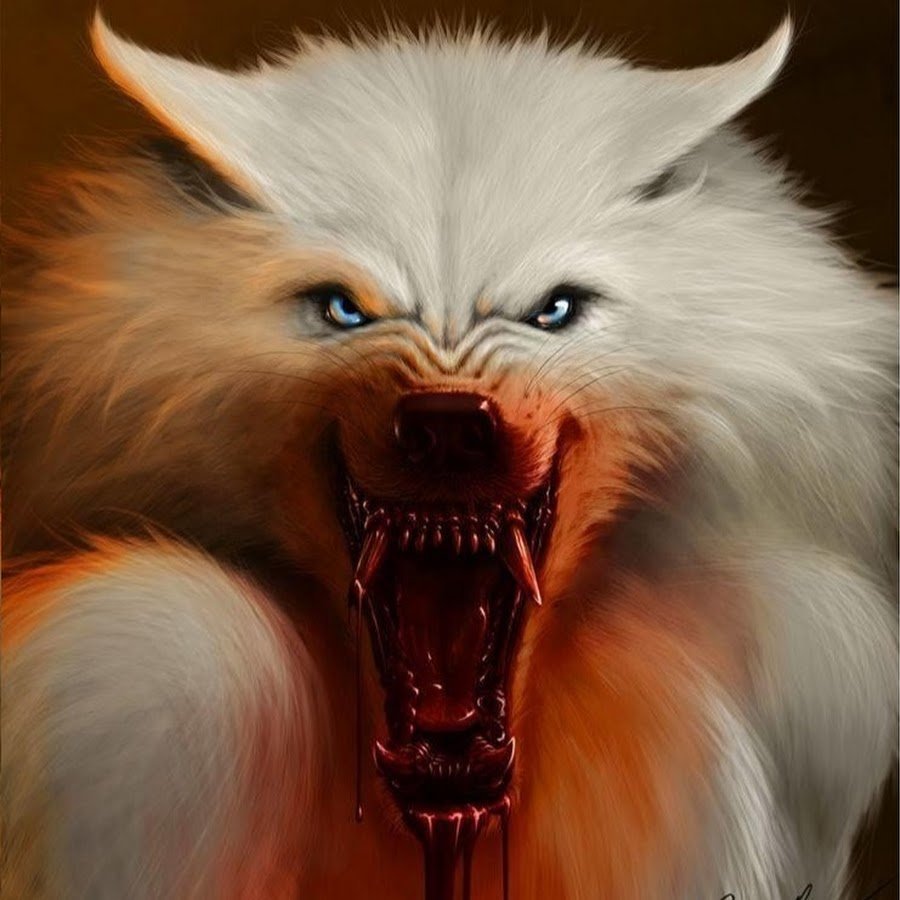 Злой волк арт