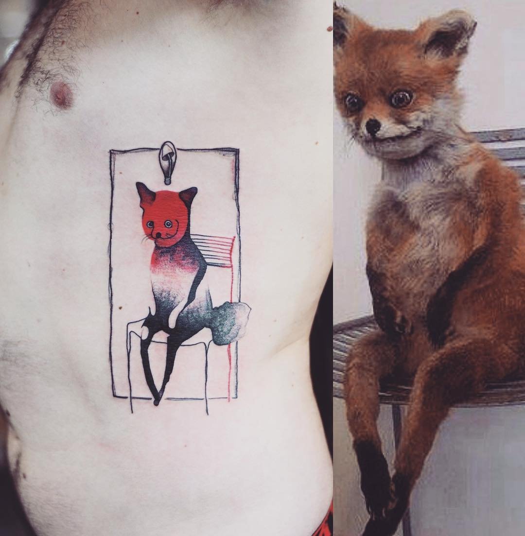 Лиса в кепке