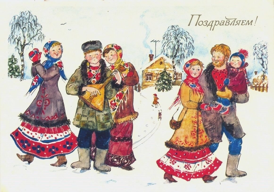 Масленица живопись