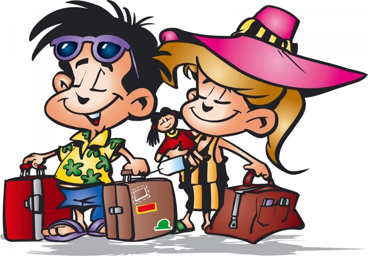 Туристы мультяшки