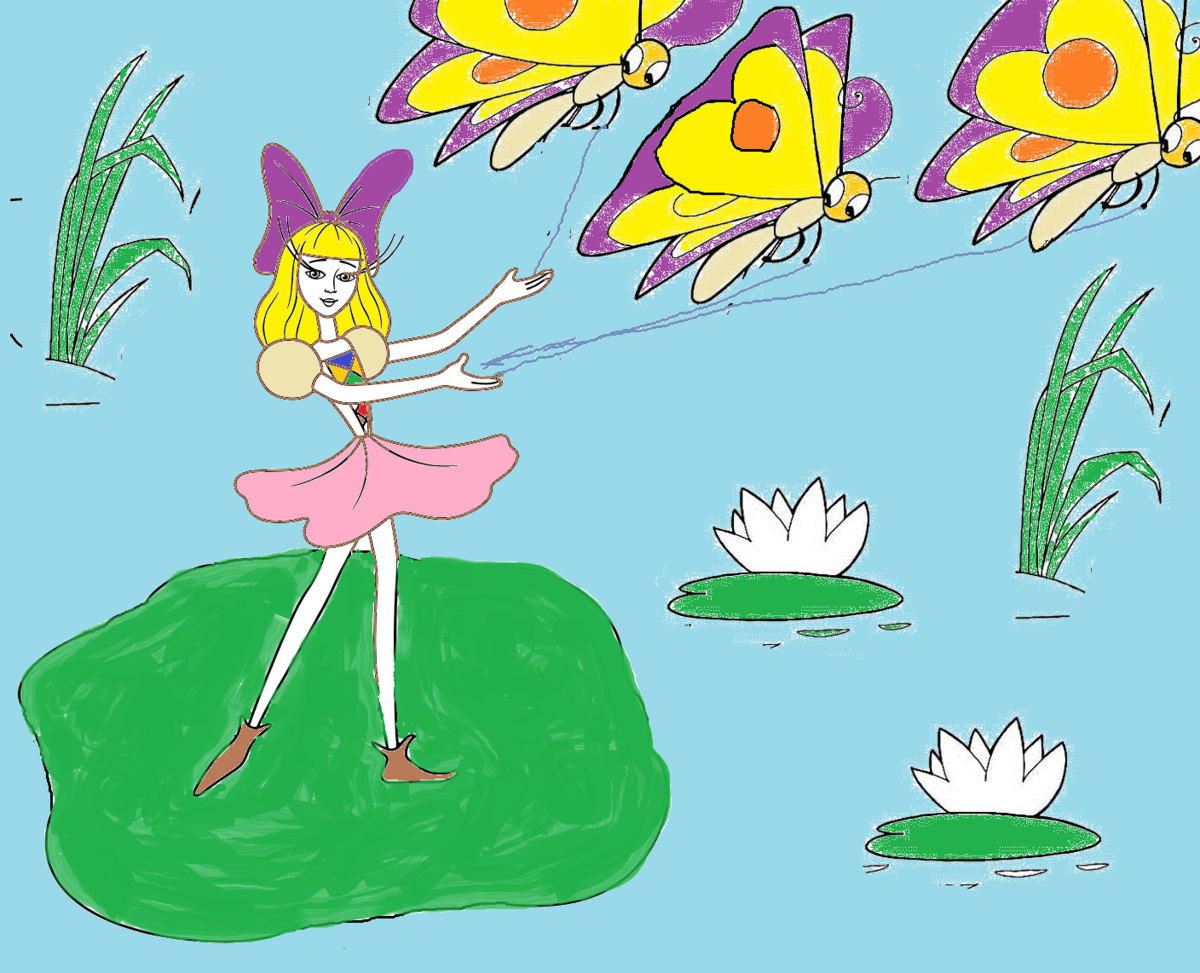 Дюймовочка раскраска