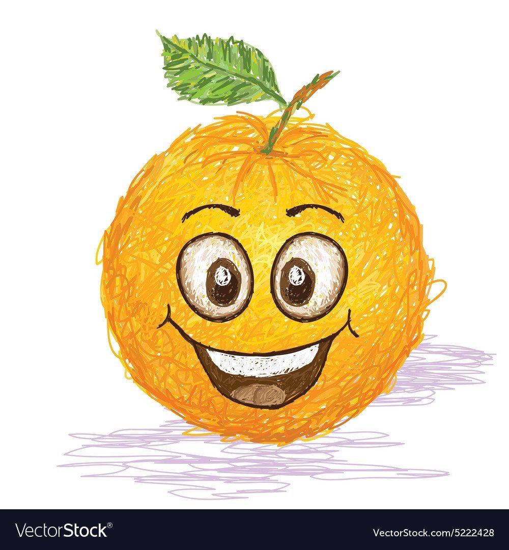 Апельсин с руками и ногами