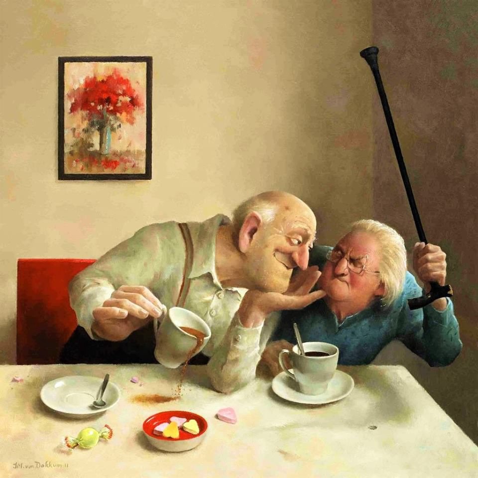 Голландский художник Мариус Ван Доккум