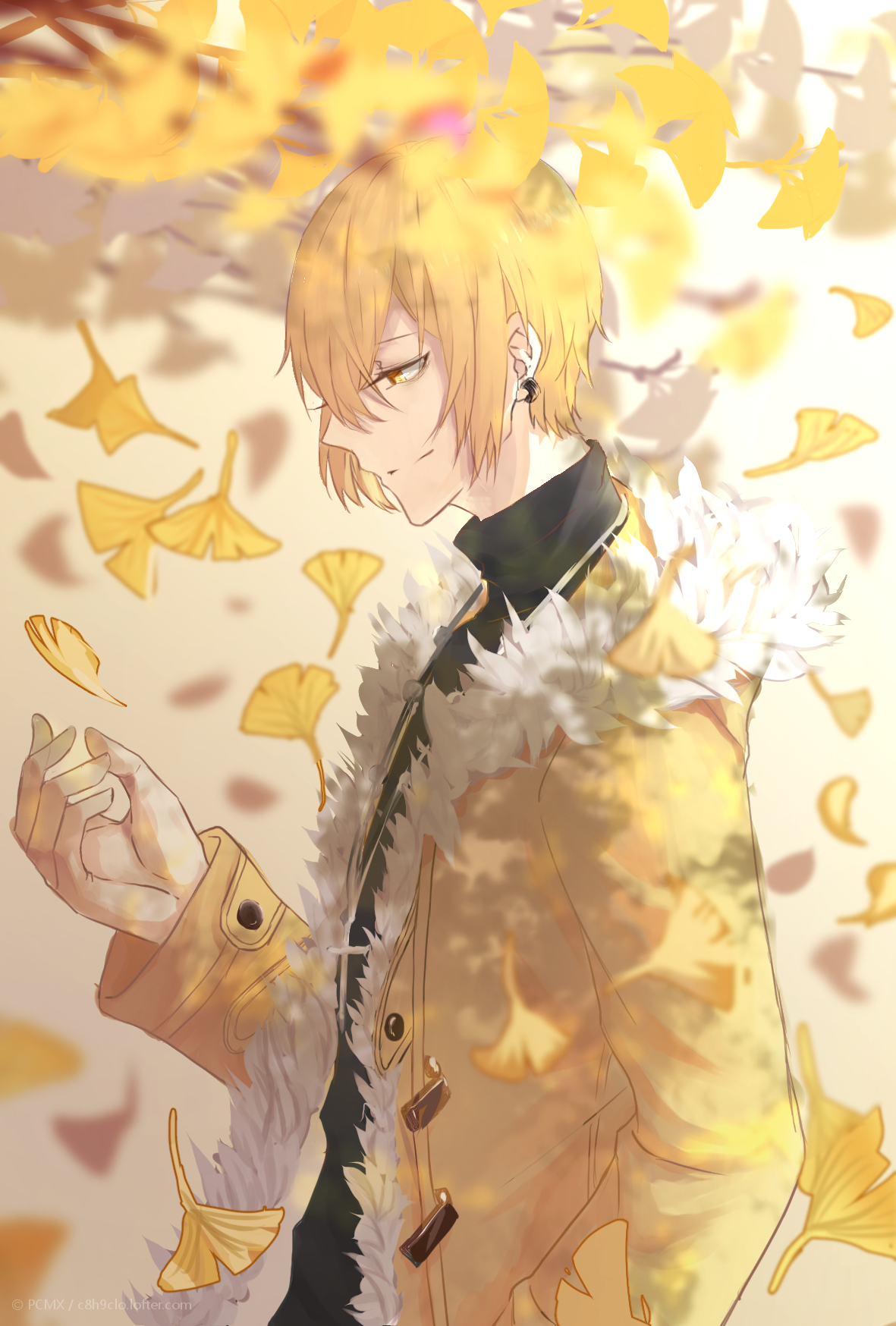 Аниме парень с жёлтыми волосами