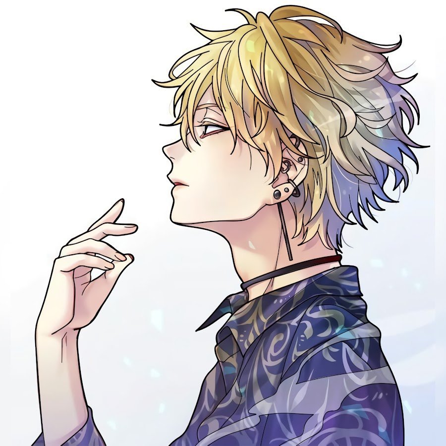 Светловолосый парень аниме