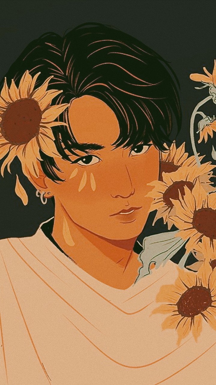 Амонг АС аниме жёлтый