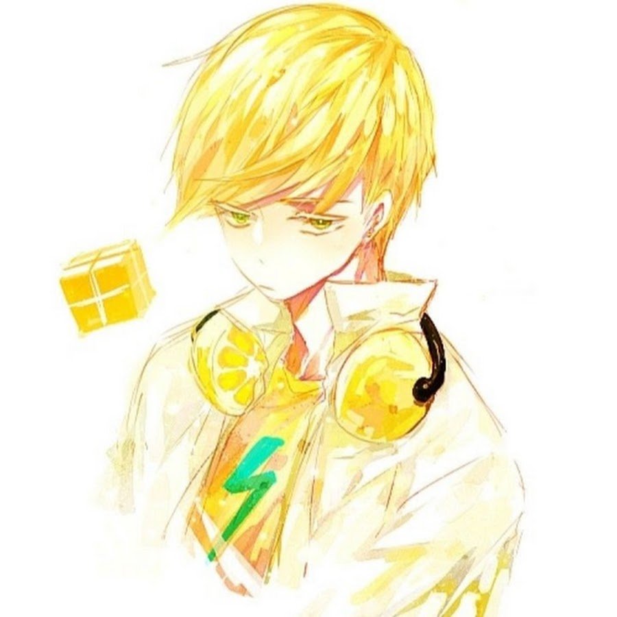 Аниме парень в желтом