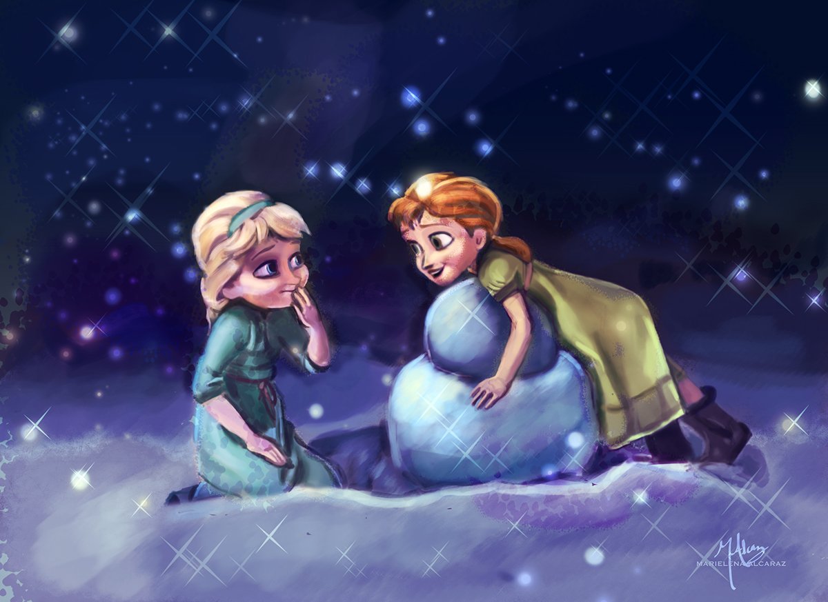 Холодное сердце Анна и Эльза арт