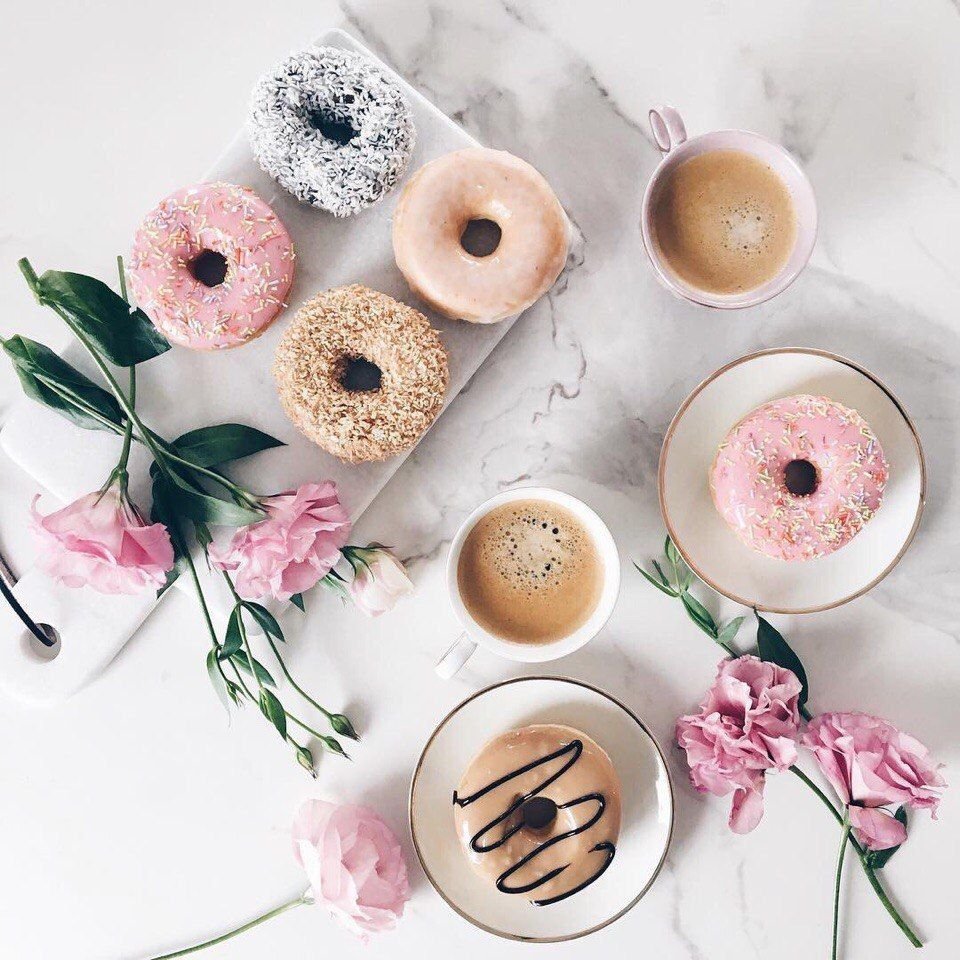 Кофе в светлых тонах