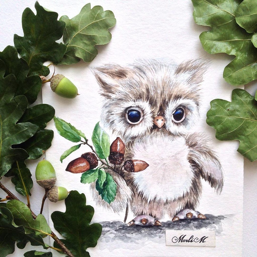 Медвежонок и Ежик в тумане из шерсти