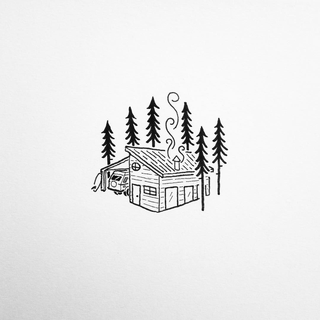 Иллюстрация Минимализм домик