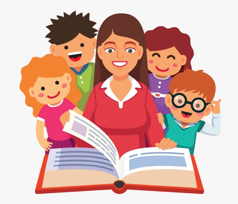 Учитель и школьники иллюстрация