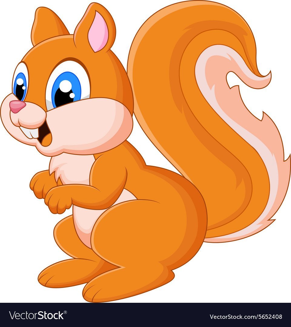 Мультяшные белочки для садика