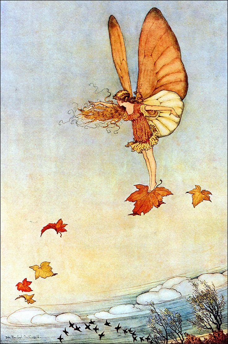 Фея осени рисование с детьми