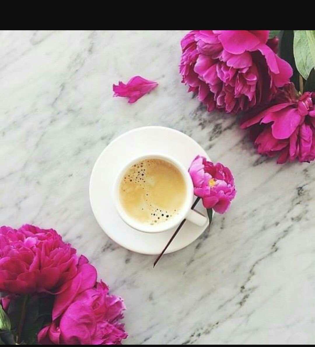 Пионы и кофе