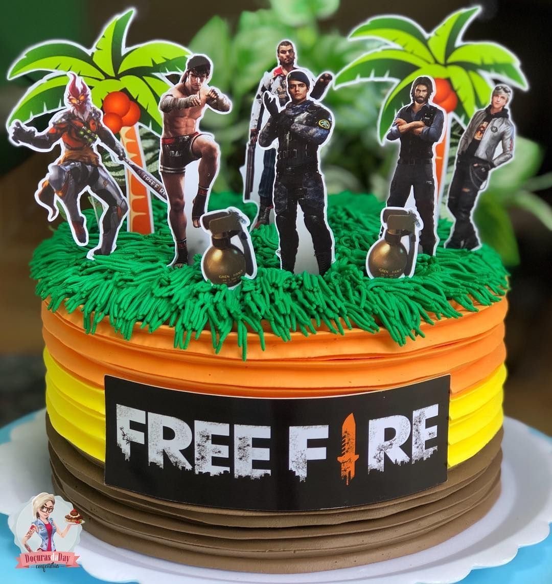 Торт free Fire на день рождения