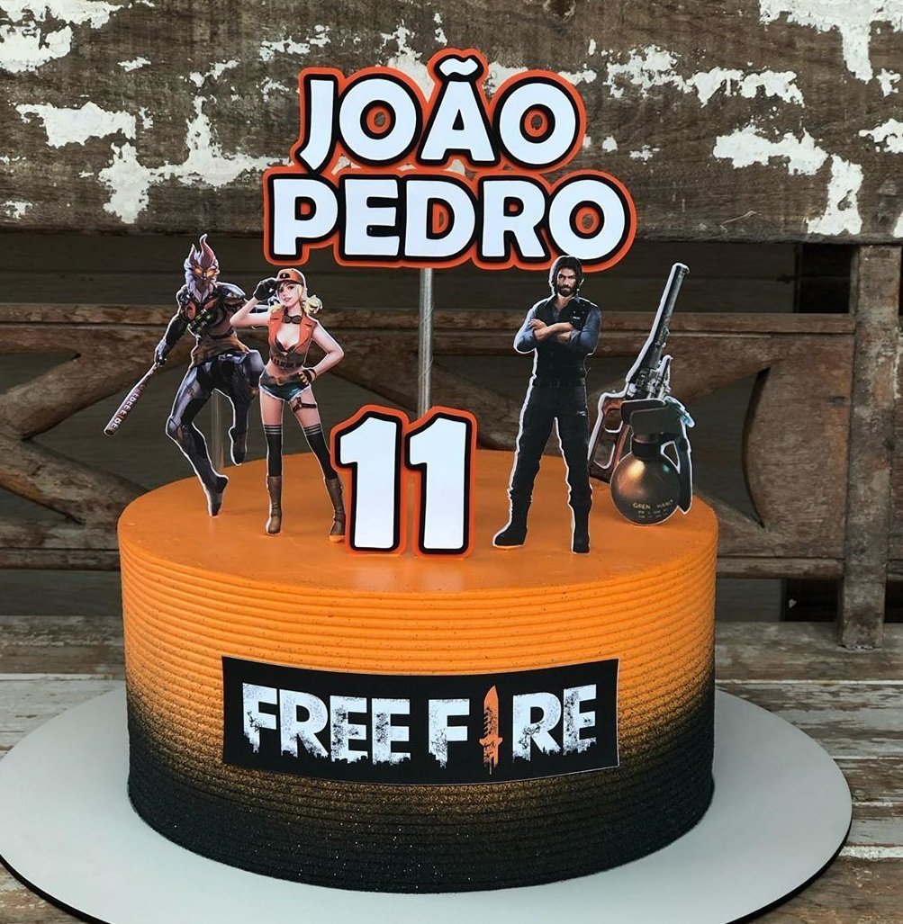 Торт фри фаер на 8 лет