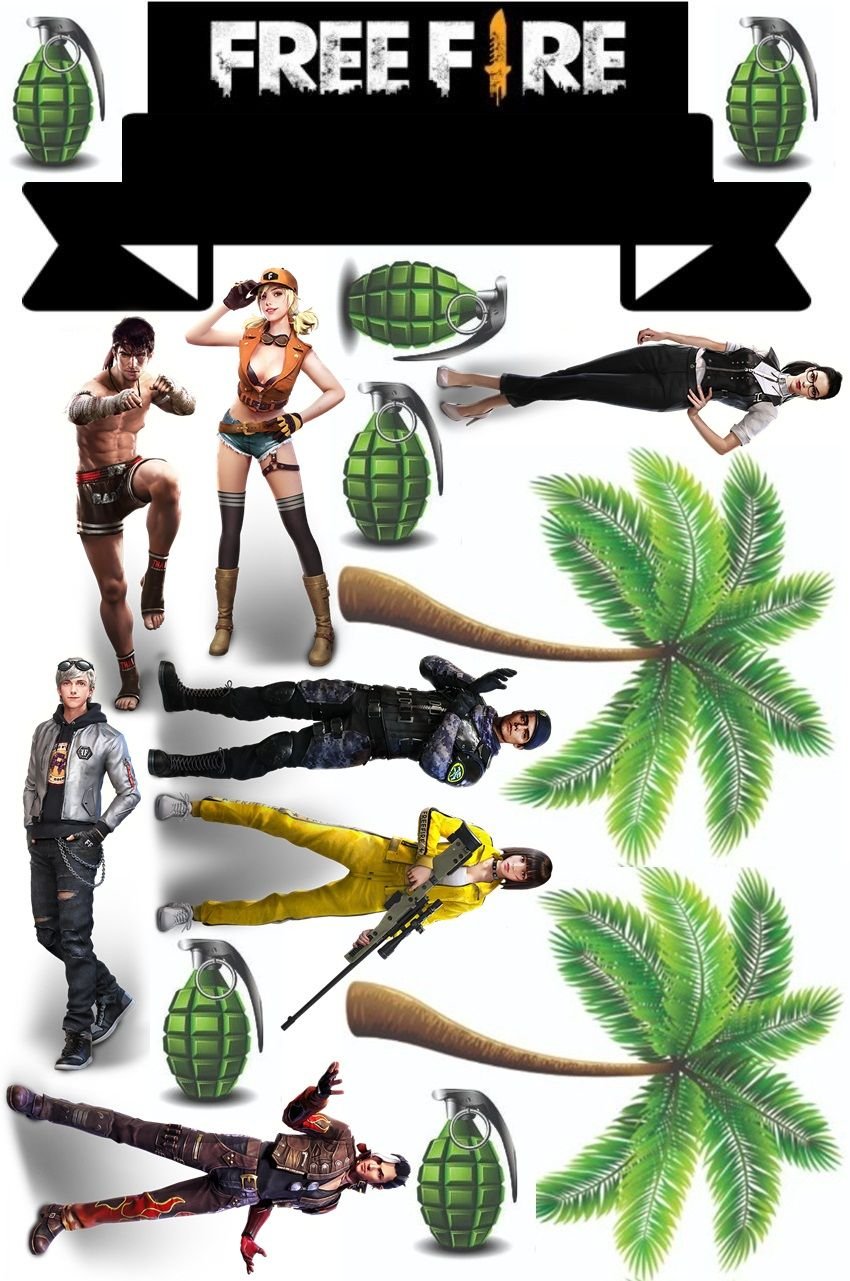 Free Fire на вафельной бумаге