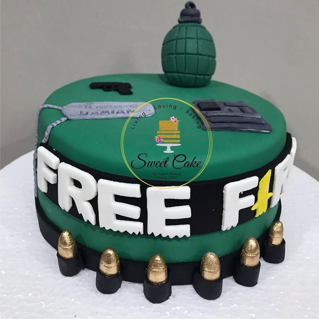 Торт на тематику фри фаер